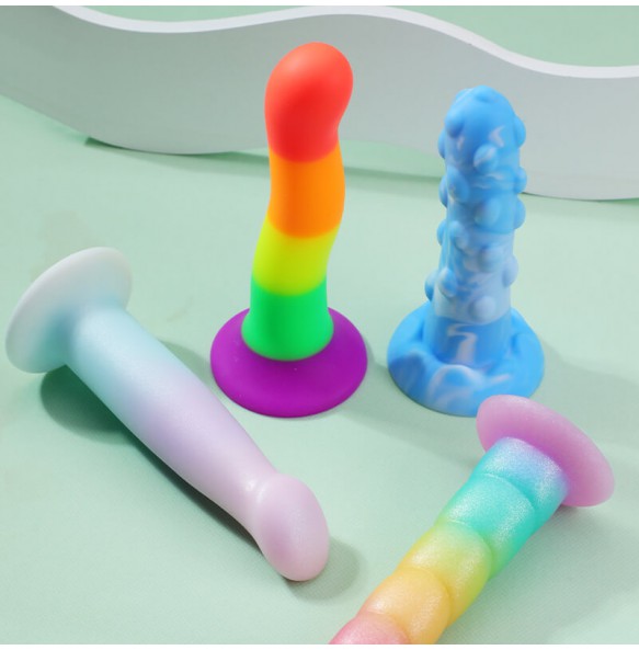 MizzZee - Liquid Silicone Fantasy Color Series Dildo (L:17cm - D:3.2cm)